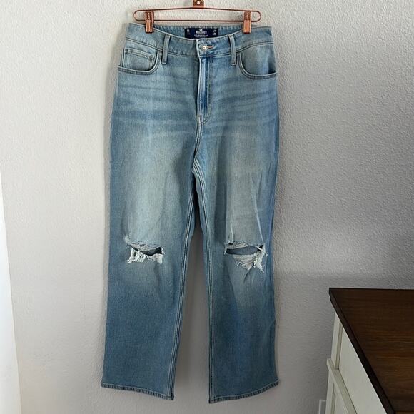 Hollister Denim - Hollister Ultra High Rise Dad Jean Distressed Denim Jeans W27 L29 5S